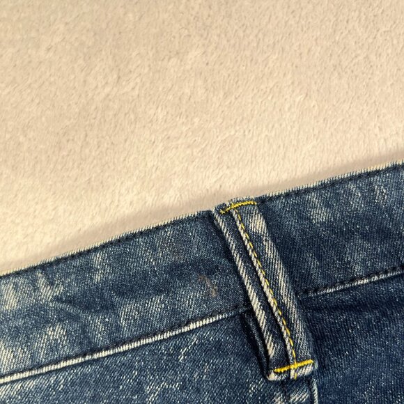 South Pole Jeans Mens 34x32 Blue Denim Dark Acid Wash Skinny Moto Biker Hip Hop - Picture 6 of 11